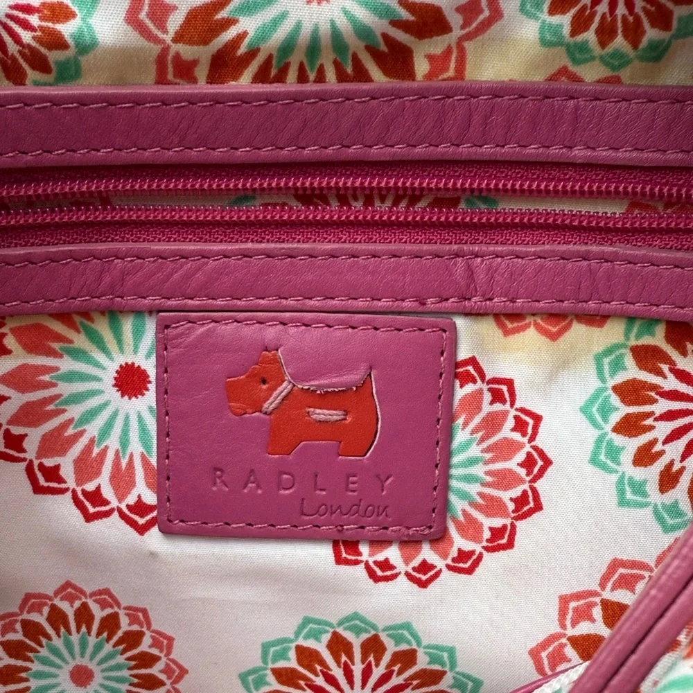 RADLEY LONDON Vibrant Pink Hobo Bag - Picture 3 of 8
